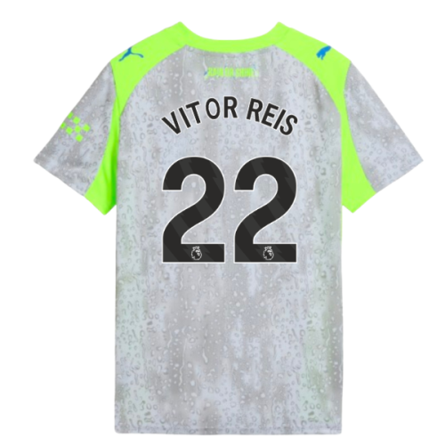 2025-2026 Man City Third Shirt (Kids) (Vitor Reis 22)  2025-2026 Man City Third Shirt (Kids) (Vitor Reis 22)