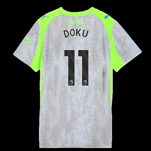 2025-2026 Man City Third Shirt (Womens) (Doku 11)