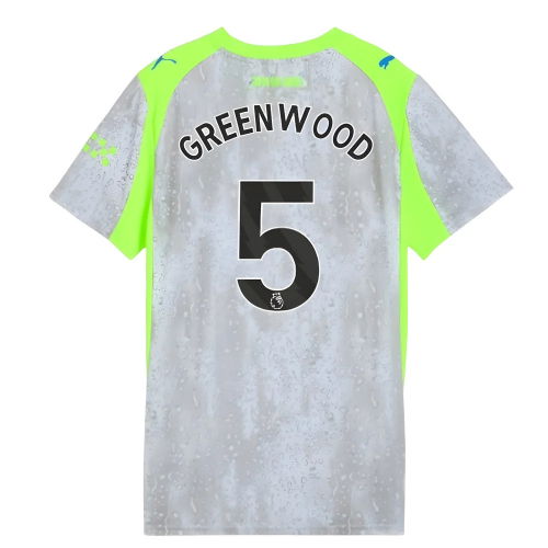 2025-2026 Man City Third Shirt (Womens) (Greenwood 5)