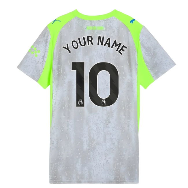 2025-2026 Man City Third Shirt (Womens) (Your Name)