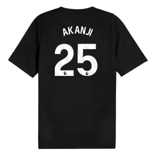 2025-2026 Man City Training Jersey (Black) (Akanji 25)