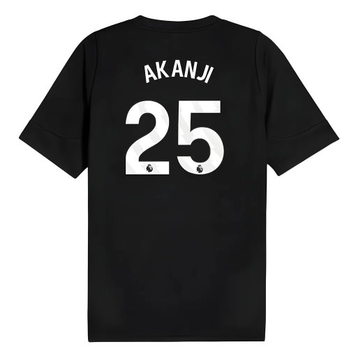 2025-2026 Man City Training Jersey (Black) (Akanji 25)