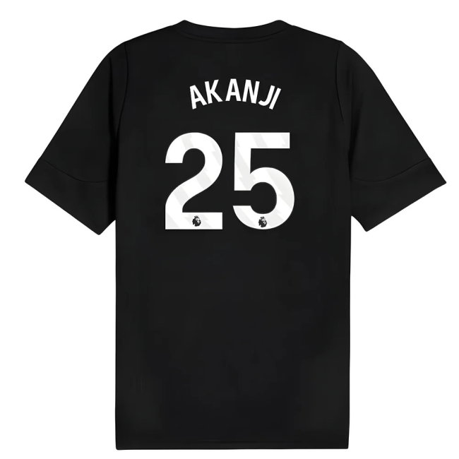 2025-2026 Man City Training Jersey (Black) (Akanji 25)