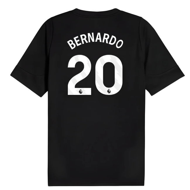 2025-2026 Man City Training Jersey (Black) (Bernardo 20)