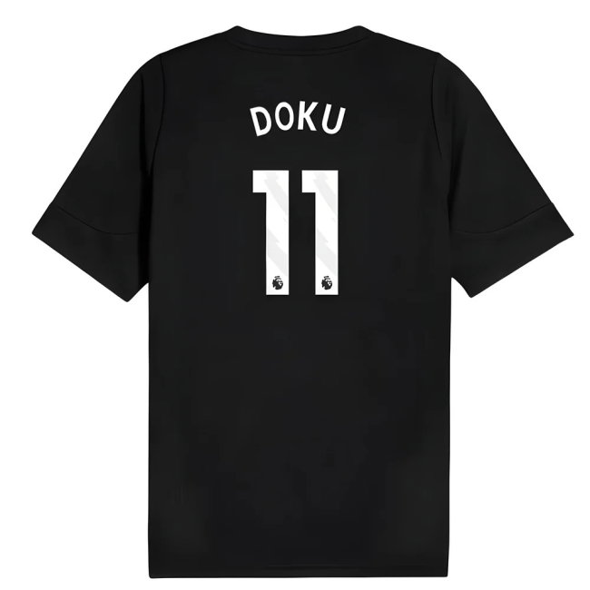 2025-2026 Man City Training Jersey (Black) (Doku 11)