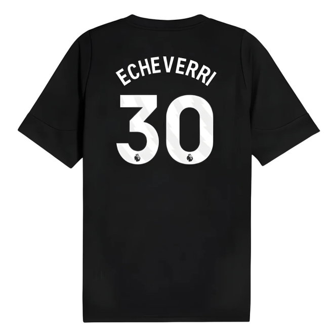 2025-2026 Man City Training Jersey (Black) (Echeverri 30)