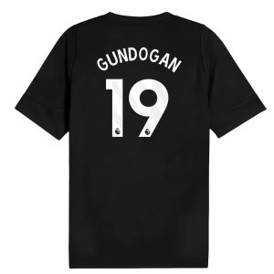 2025-2026 Man City Training Jersey (Black) (Gundogan 19)