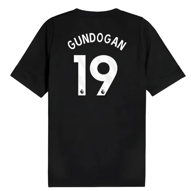 2025-2026 Man City Training Jersey (Black) (Gundogan 19)