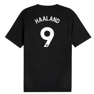 2025-2026 Man City Training Jersey (Black) (Haaland 9)
