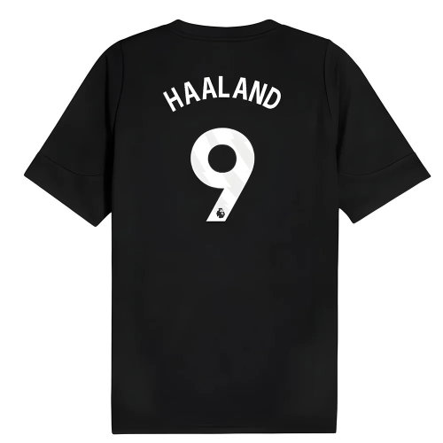 2025-2026 Man City Training Jersey (Black) (Haaland 9)
