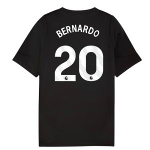 2025-2026 Man City Training Jersey (Black) - Kids (Bernardo 20)