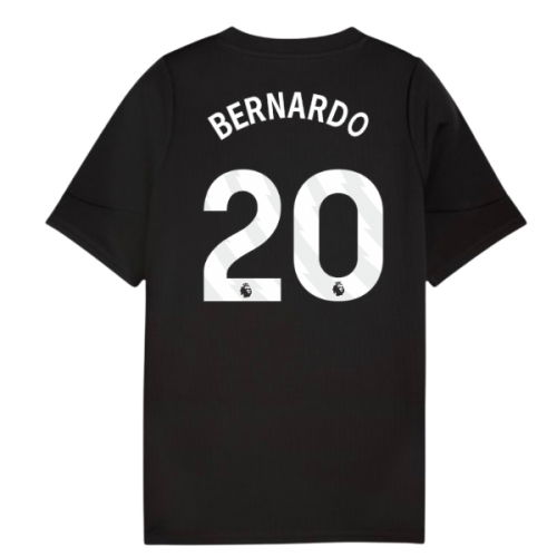 2025-2026 Man City Training Jersey (Black) - Kids (Bernardo 20)