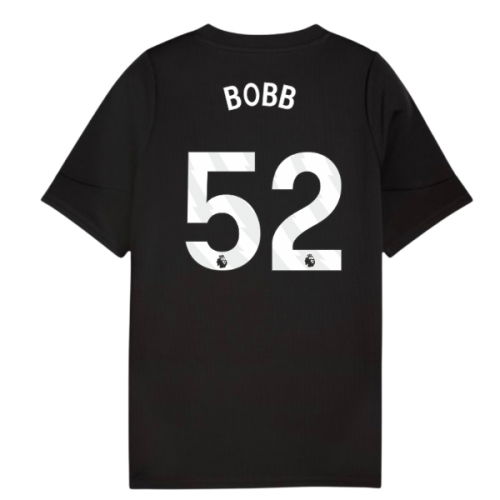 2025-2026 Man City Training Jersey (Black) - Kids (Bobb 52)  2025-2026 Man City Training Jersey (Black) - Kids (Bobb 52)