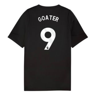 2025-2026 Man City Training Jersey (Black) - Kids (Goater 9)