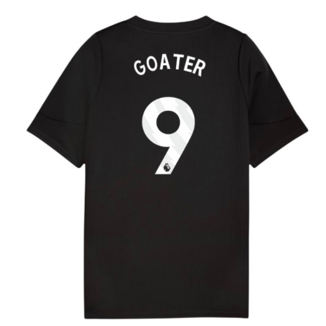 2025-2026 Man City Training Jersey (Black) - Kids (Goater 9)