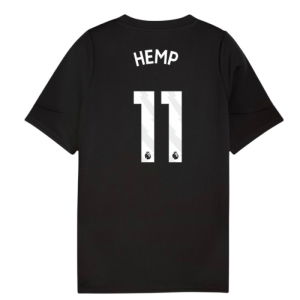 2025-2026 Man City Training Jersey (Black) - Kids (Hemp 11)