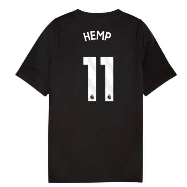 2025-2026 Man City Training Jersey (Black) - Kids (Hemp 11)