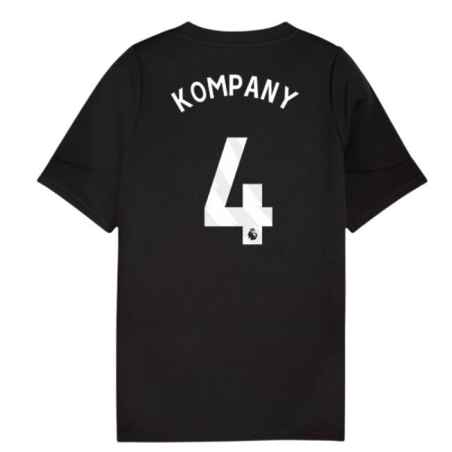 2025-2026 Man City Training Jersey (Black) - Kids (Kompany 4)