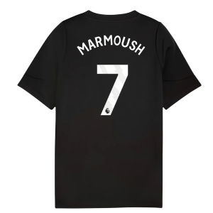 2025-2026 Man City Training Jersey (Black) - Kids (Marmoush 7)