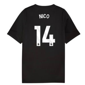 2025-2026 Man City Training Jersey (Black) - Kids (Nico 14)