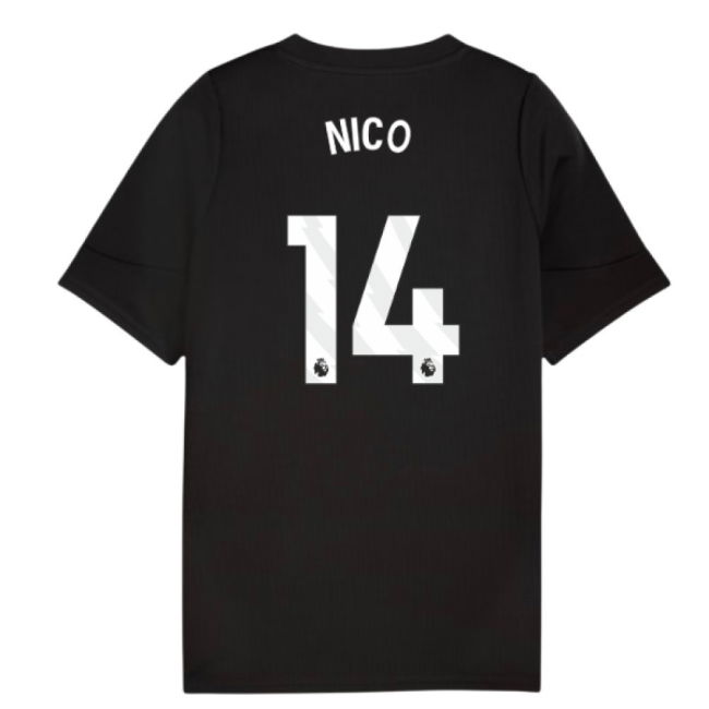 2025-2026 Man City Training Jersey (Black) - Kids (Nico 14)