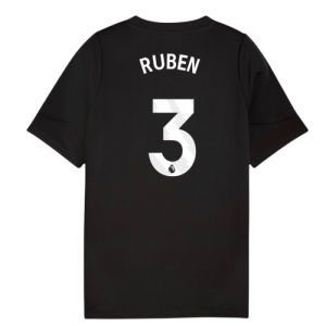 2025-2026 Man City Training Jersey (Black) - Kids (Ruben 3)