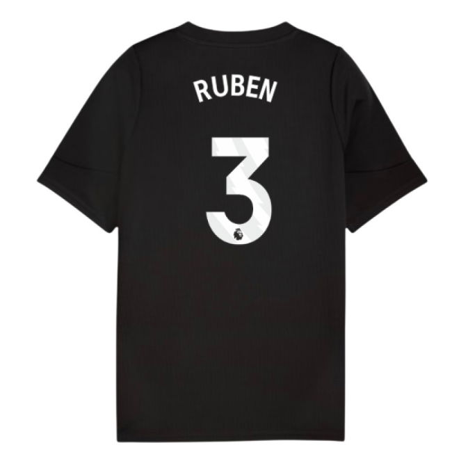 2025-2026 Man City Training Jersey (Black) - Kids (Ruben 3)