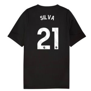 2025-2026 Man City Training Jersey (Black) - Kids (Silva 21)