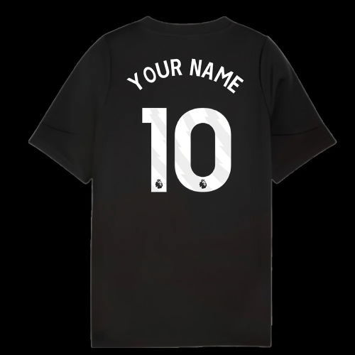 2025-2026 Man City Training Jersey (Black) - Kids (Your Name)
