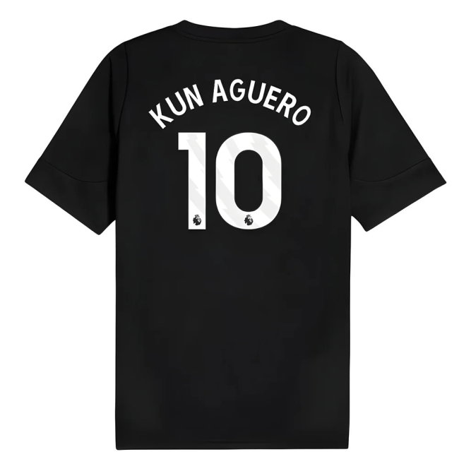 2025-2026 Man City Training Jersey (Black) (Kun Aguero 10)