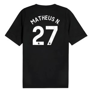2025-2026 Man City Training Jersey (Black) (Matheus N. 27)