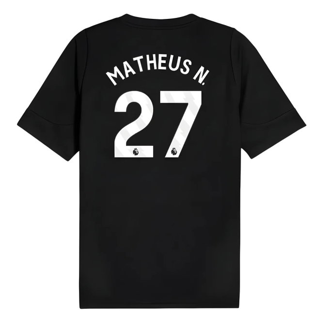 2025-2026 Man City Training Jersey (Black) (Matheus N. 27)