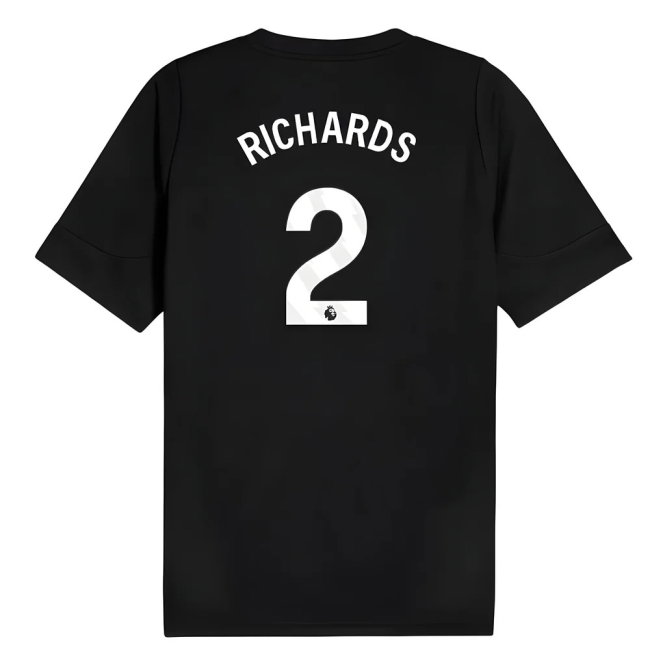 2025-2026 Man City Training Jersey (Black) (Richards 2)