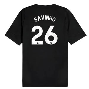 2025-2026 Man City Training Jersey (Black) (Savinho 26)