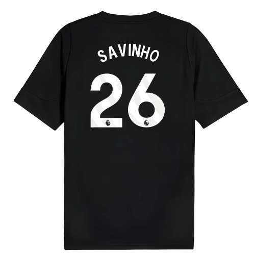 2025-2026 Man City Training Jersey (Black) (Savinho 26)