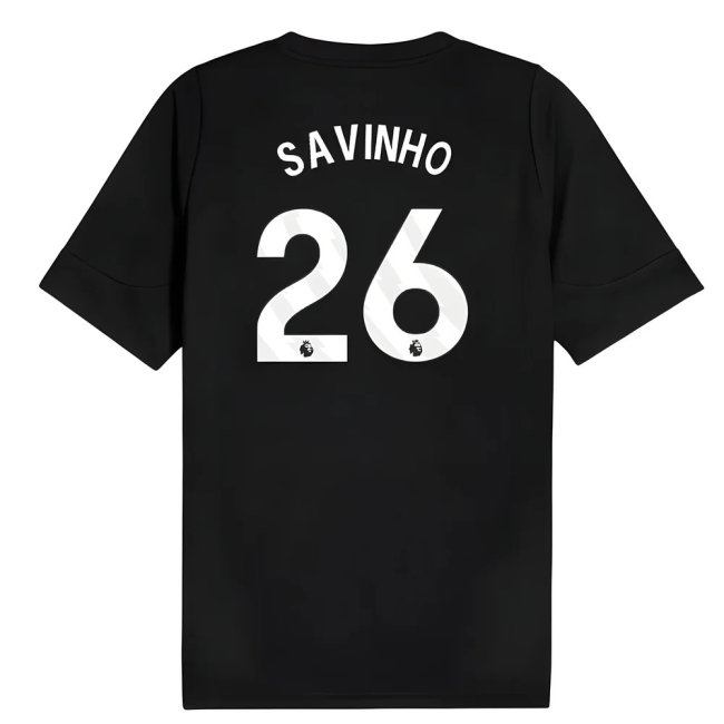 2025-2026 Man City Training Jersey (Black) (Savinho 26)