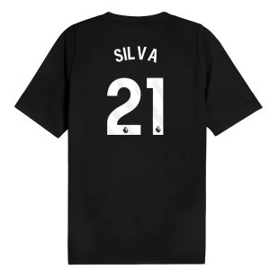 2025-2026 Man City Training Jersey (Black) (Silva 21)