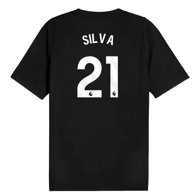 2025-2026 Man City Training Jersey (Black) (Silva 21)