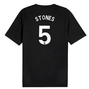 2025-2026 Man City Training Jersey (Black) (Stones 5)