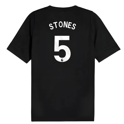 2025-2026 Man City Training Jersey (Black) (Stones 5)