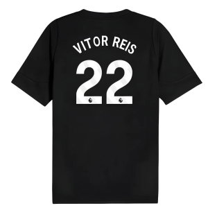 2025-2026 Man City Training Jersey (Black) (Vitor Reis 22)