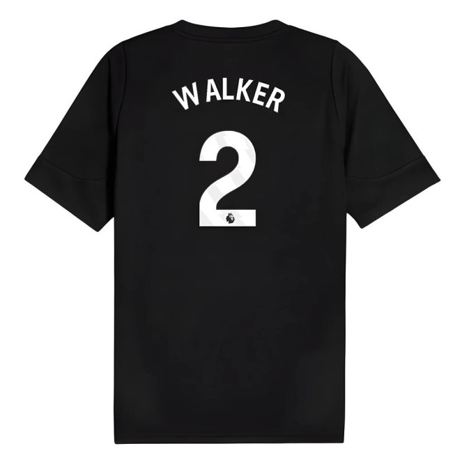 2025-2026 Man City Training Jersey (Black) (Walker 2)
