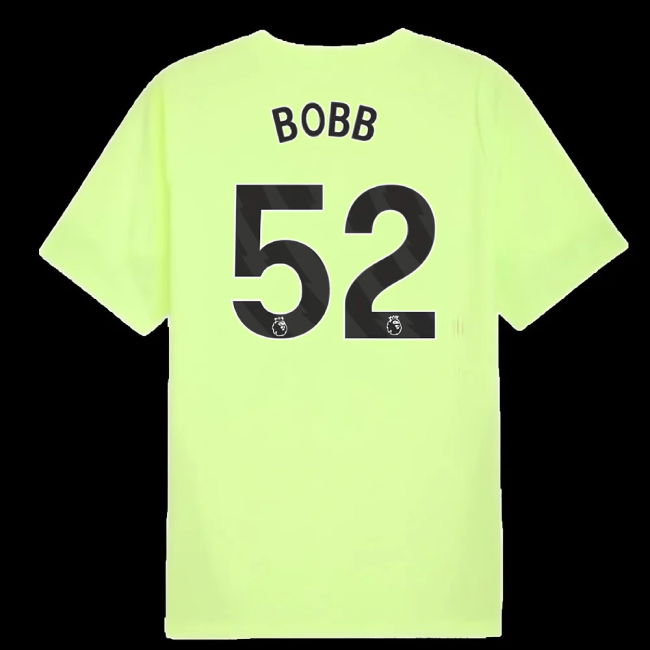2025-2026 Man City Training Jersey (Fizzy Apple) (Bobb 52)