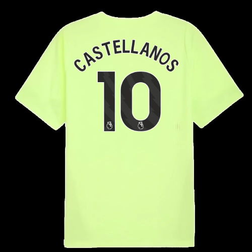 2025-2026 Man City Training Jersey (Fizzy Apple) (Castellanos 10)