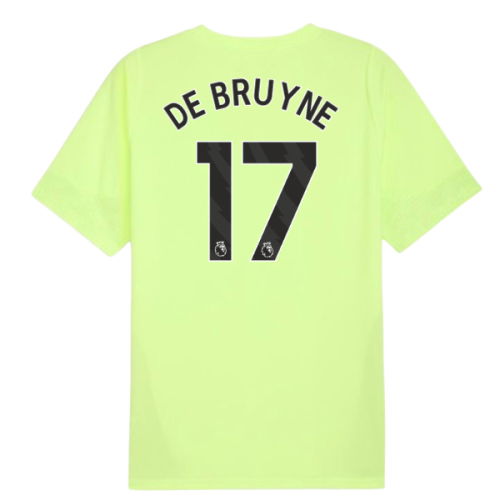 2025-2026 Man City Training Jersey (Fizzy Apple) (De Bruyne 17)