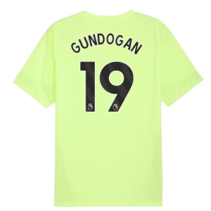 2025-2026 Man City Training Jersey (Fizzy Apple) (Gundogan 19)