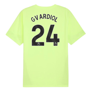 2025-2026 Man City Training Jersey (Fizzy Apple) (Gvardiol 24)