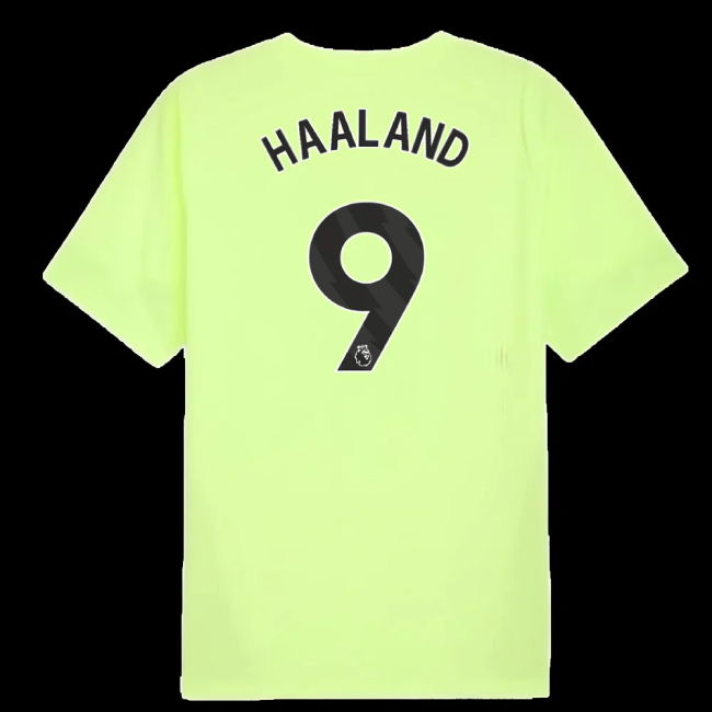 2025-2026 Man City Training Jersey (Fizzy Apple) (Haaland 9)