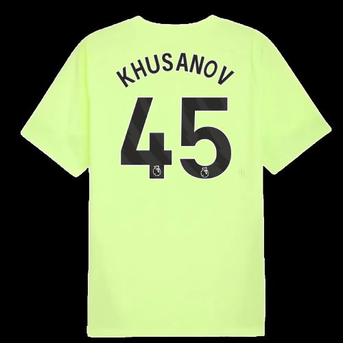 2025-2026 Man City Training Jersey (Fizzy Apple) (Khusanov 45)