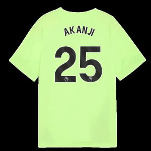 2025-2026 Man City Training Jersey (Fizzy Apple) - Kids (Akanji 25)